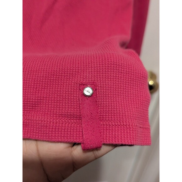 Vintage Lauren Ralph Lauren Size 1X Pink Performance Active 1/4 Zip Shirt - Picture 5 of 7